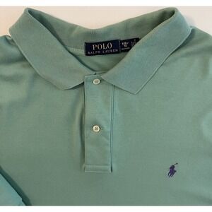 Classic‎ Polo Ralph Lauren 100% Soft Cotton Men's 1XB/1G Short Sleeve Green